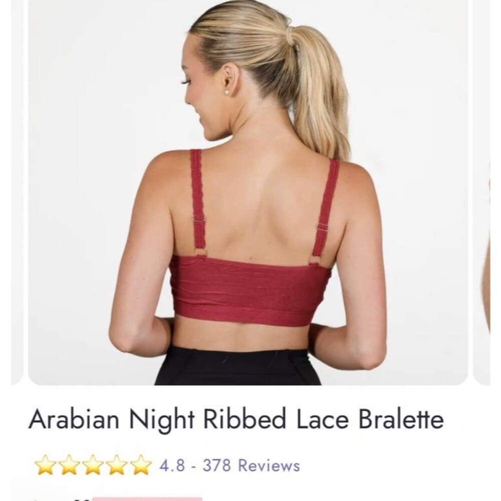 Jady K Bralette L/XL JADYK BRALETTE NEW womens Large X-Large removable pads L XL - Picture 3 of 8
